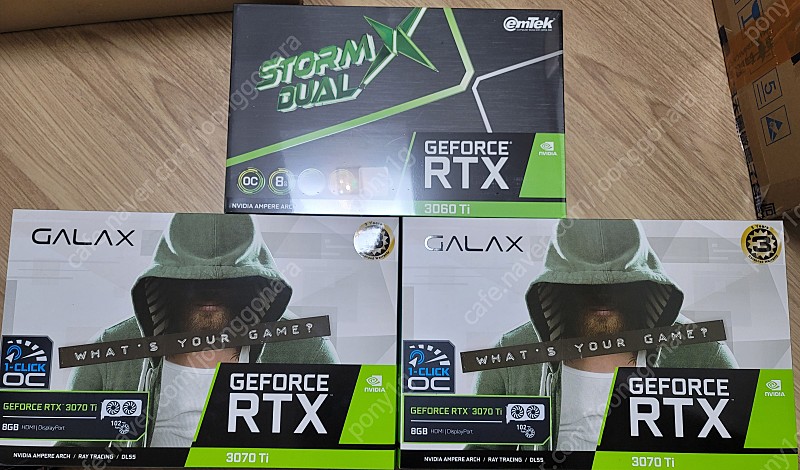 미개봉 3070ti, 3060ti 추금으로 6800xt 교환합니다