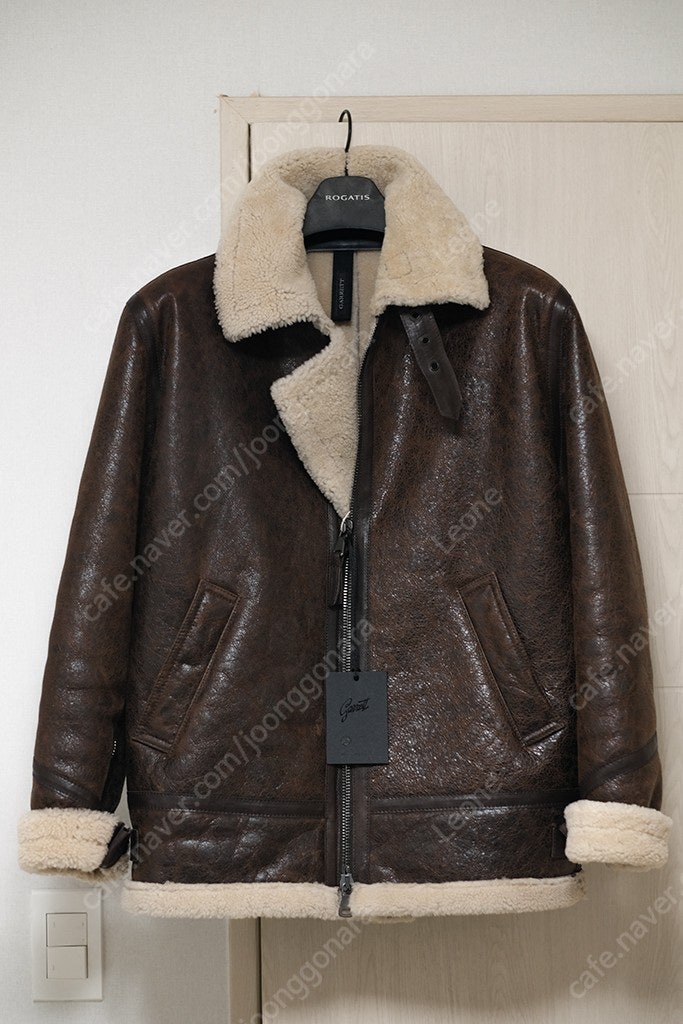 가렛 B-3 무스탕 자켓 48 새제품 판매합니다. Garrett Shearling Aviator Jacket