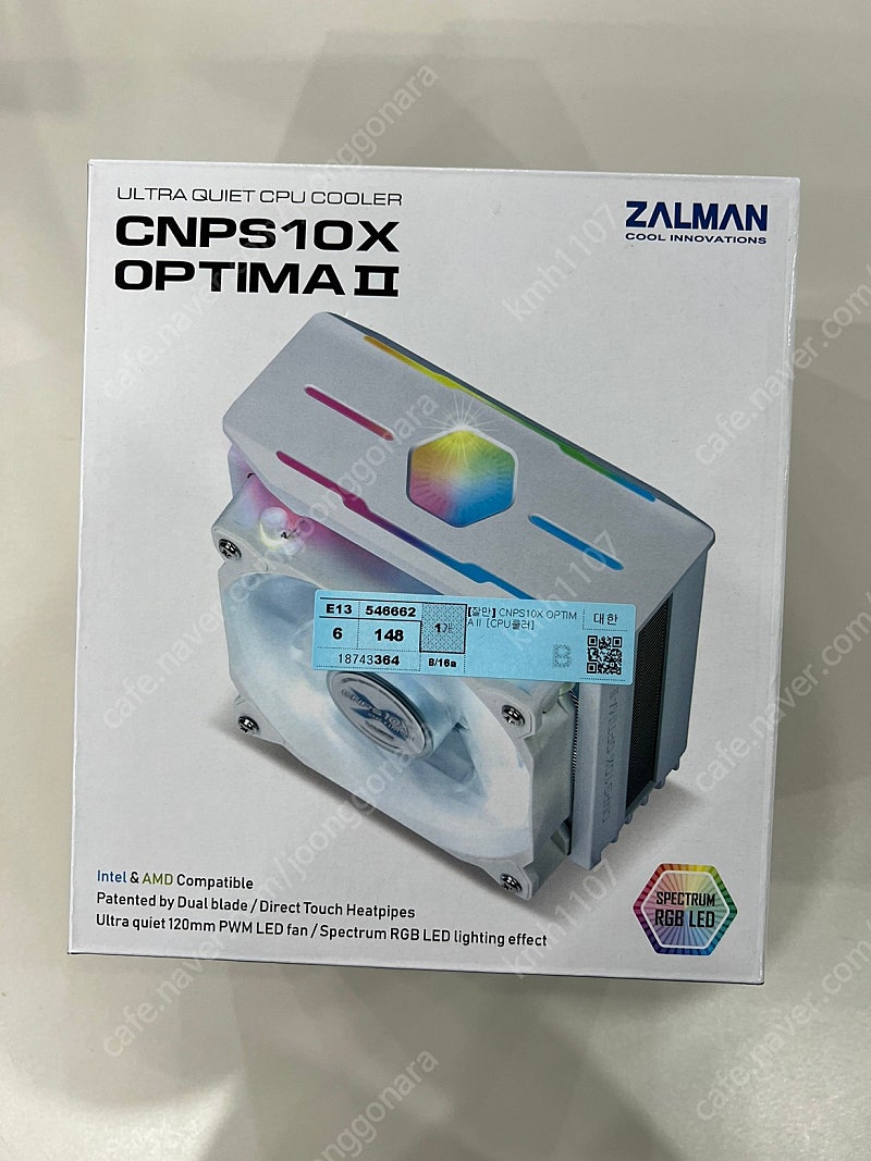 ZALMAN CNPS10X OPTIMA2 (CPU쿨러) 판매합니다.