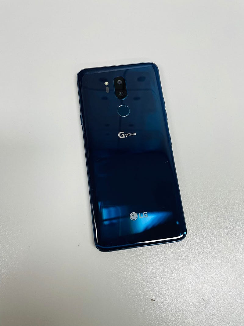 (A급)LG G7 64G 블루 무잔상 상태좋은폰 8만원 판매합니다