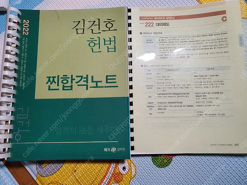 김건호 헌법 찐합격노트, 김건호 헌법조문 부속법령 OX, 김건호 최근 3개년 기출 예상 판례, 황남기 헌법 기출 추록