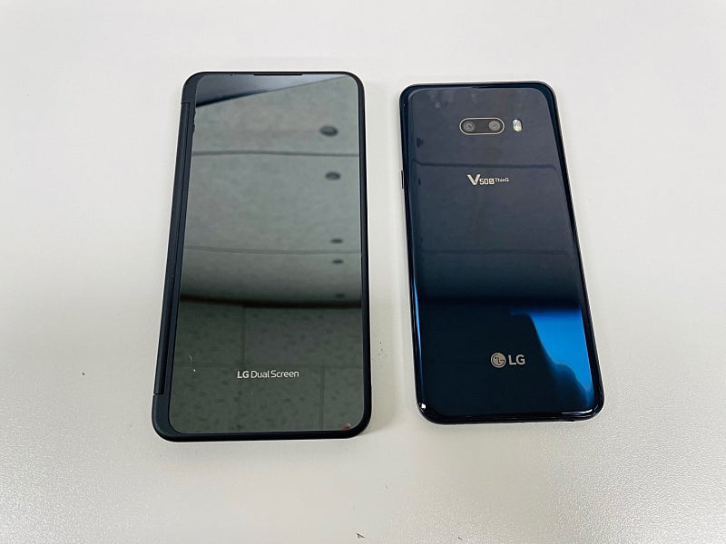 (S급)LG V50S 256G 블랙 20년 6월개통 듀얼스크린포함 25만원 판매