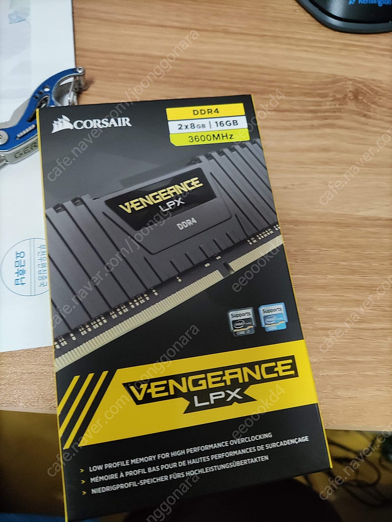 미개봉 커세어 벤젼스 corsair vengeance LPX DDR4 3600mhz 8gb x 2, 3200mhz 8gb x 2