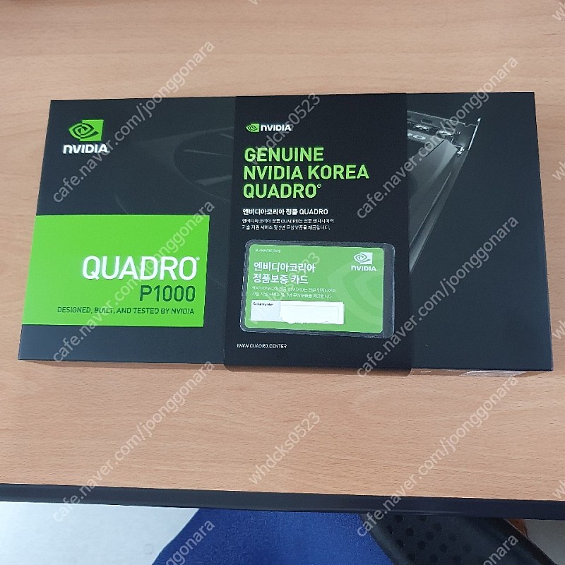 NVIDIA Quadro P1000 D5 4GB 엔비디아코리아 정품