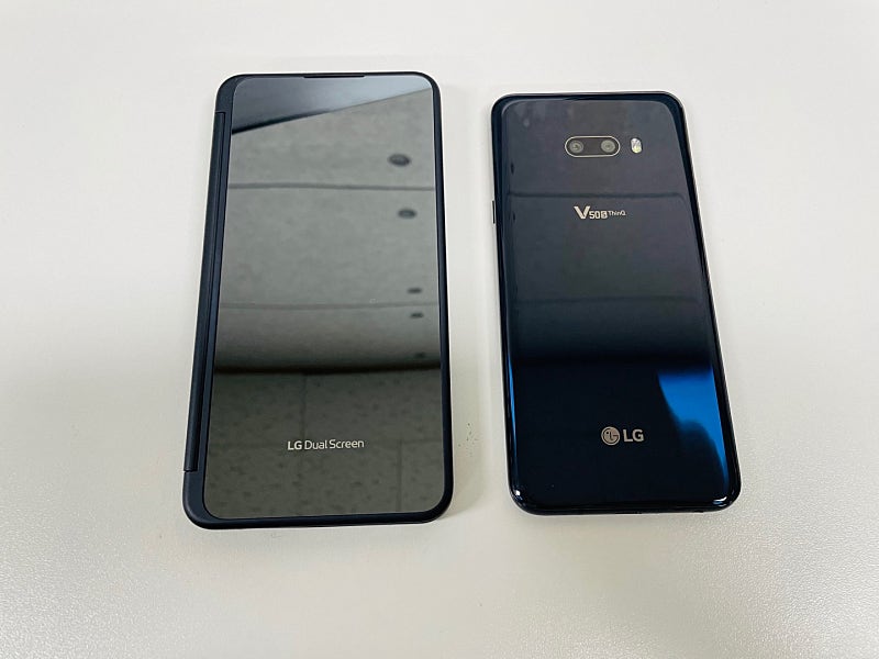 (S급)LG V50S 256G 블랙 20년 7월개통 듀얼스크린포함 25만원