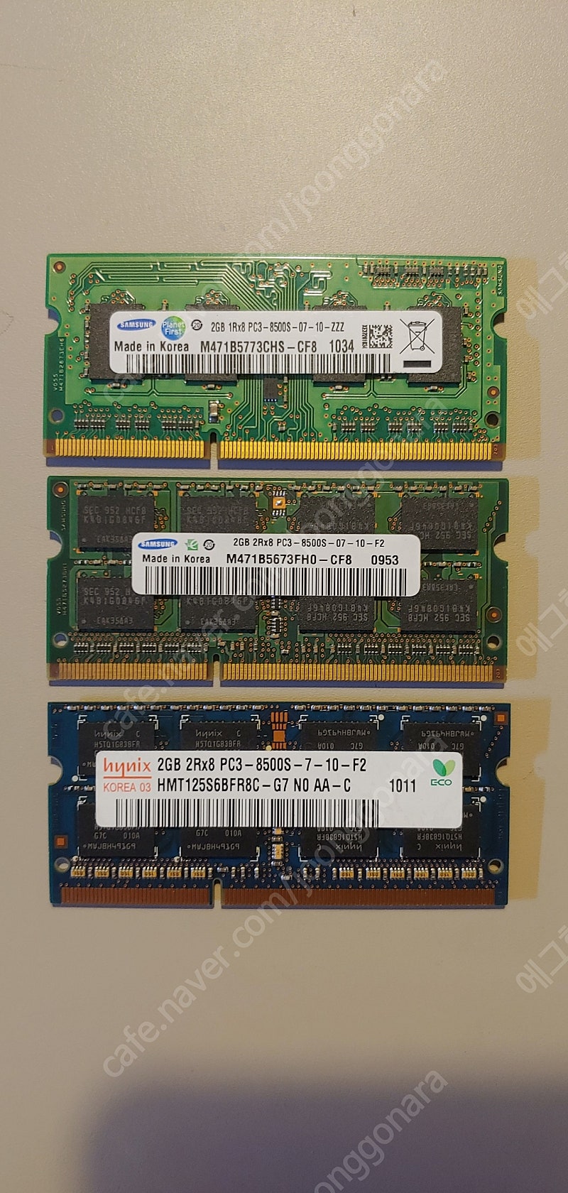 삼성/Hynix 노트북 메모리 PC3-8500S