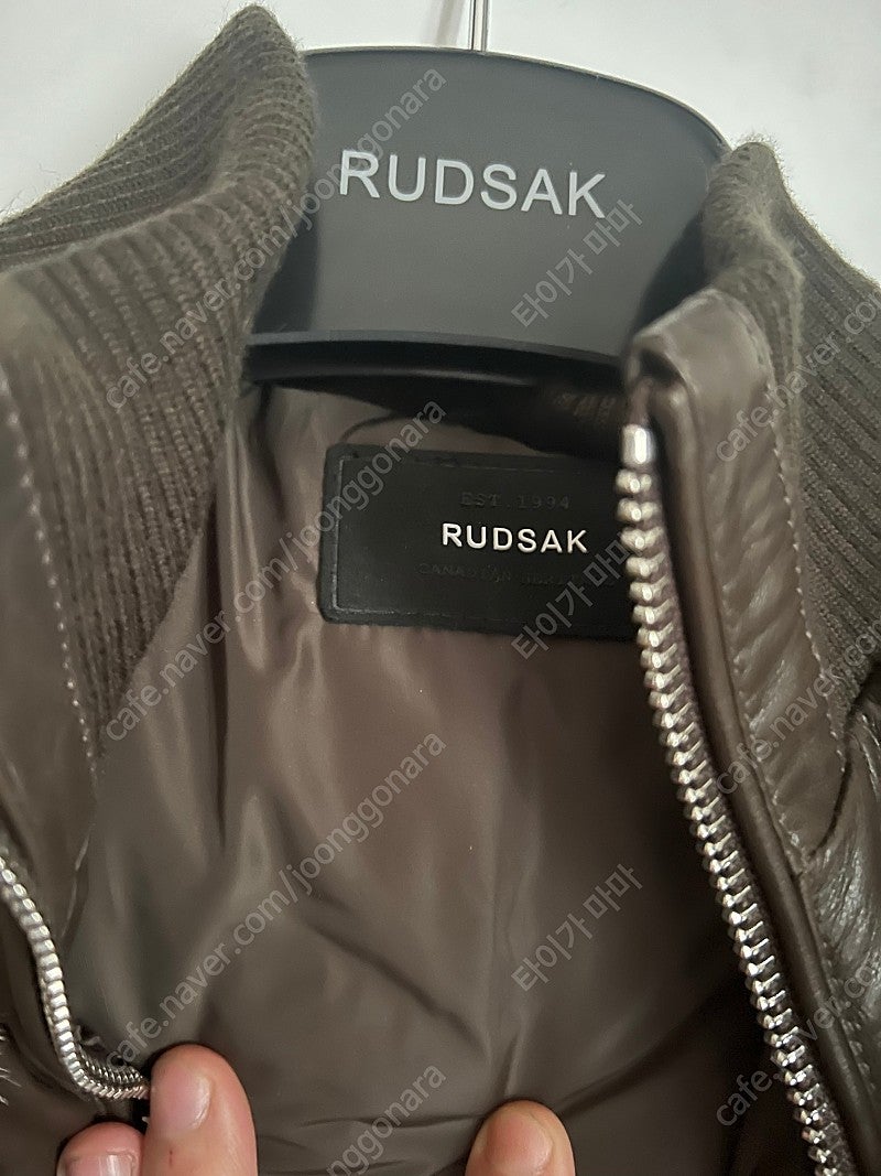 Rudsak Womens Leather / Rabbit fur Coat