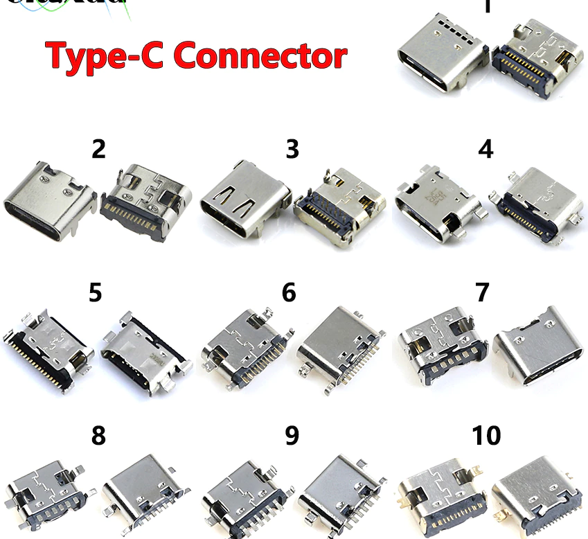USB Type-C connector Pin Assign, FootPrint : 네이버 블로그