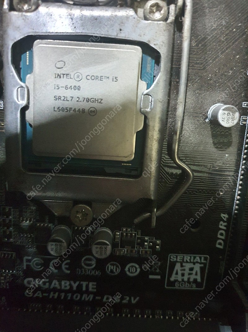 인텔 i5 6400 CPU + GA - H110M 보드 세트 팝니다