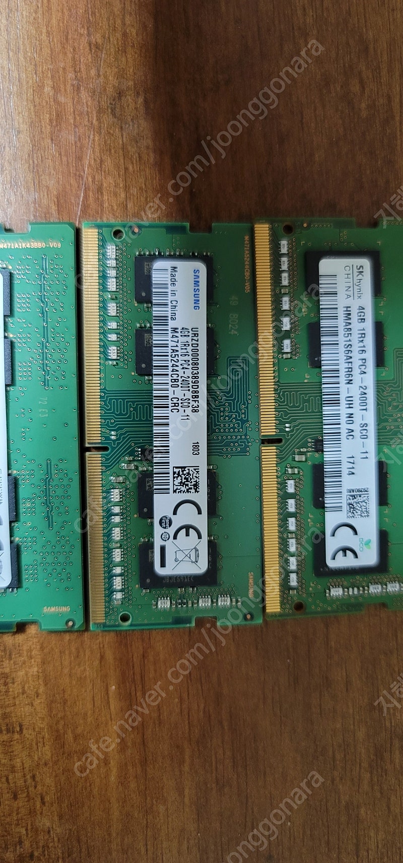 DDR4 4G 3개 노트북용 팝니다