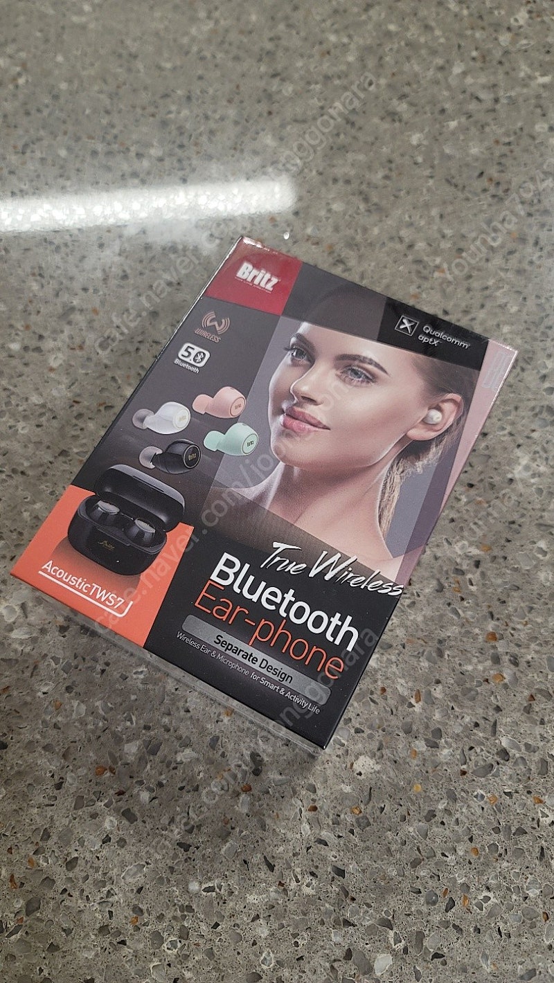 [새상품] 브리츠 블루투스 이어폰 TWS7 민트색 판매합니다.