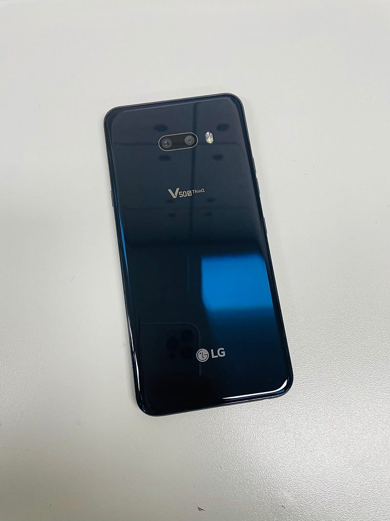 (S등급)LG V50S 256G 블랙 21년 2월개통 새상품급 21만원 판매해요