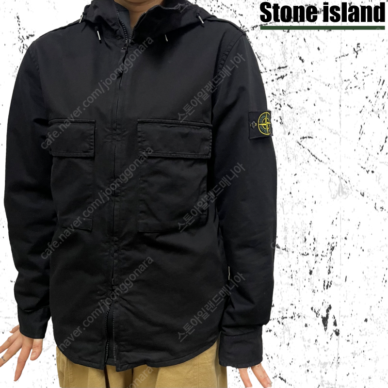 95-100 stone island 스톤 스트레치 워크자켓 블랙
