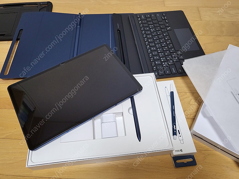 갤럭시탭 s7+ 5G 512GB 미스틱네이비 정품키보드...--1