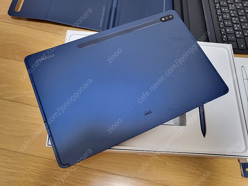 갤럭시탭 s7+ 5G 512GB 미스틱네이비 정품키보드...--3