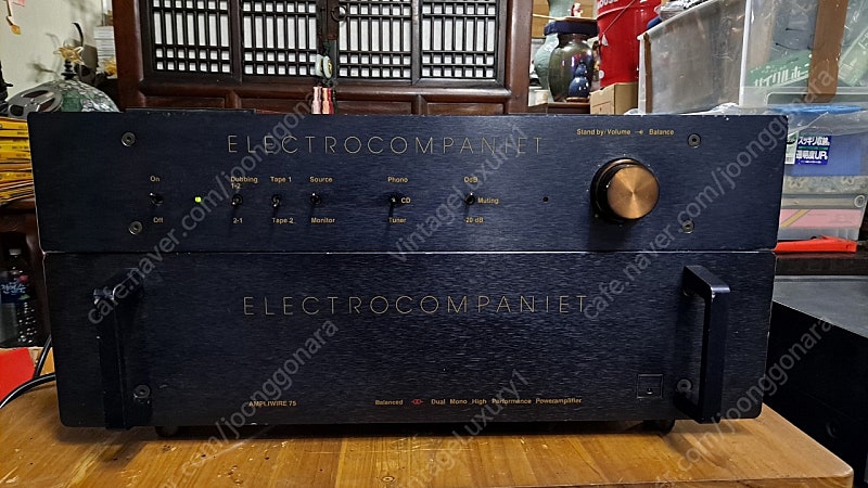 노르웨이 Electrocompaniet 일렉트로콤파니에 ec-1, aw-75 프리 파워앰프, 파이오니아 tx-8900 튜너