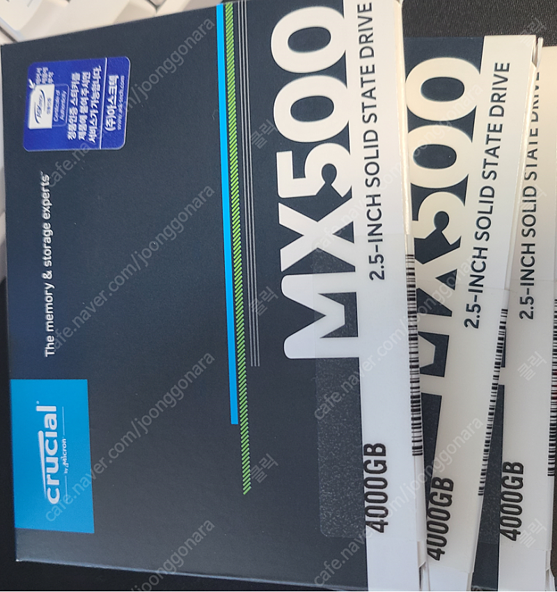 crucal MX500 SSD 4TB 3개 팝니다