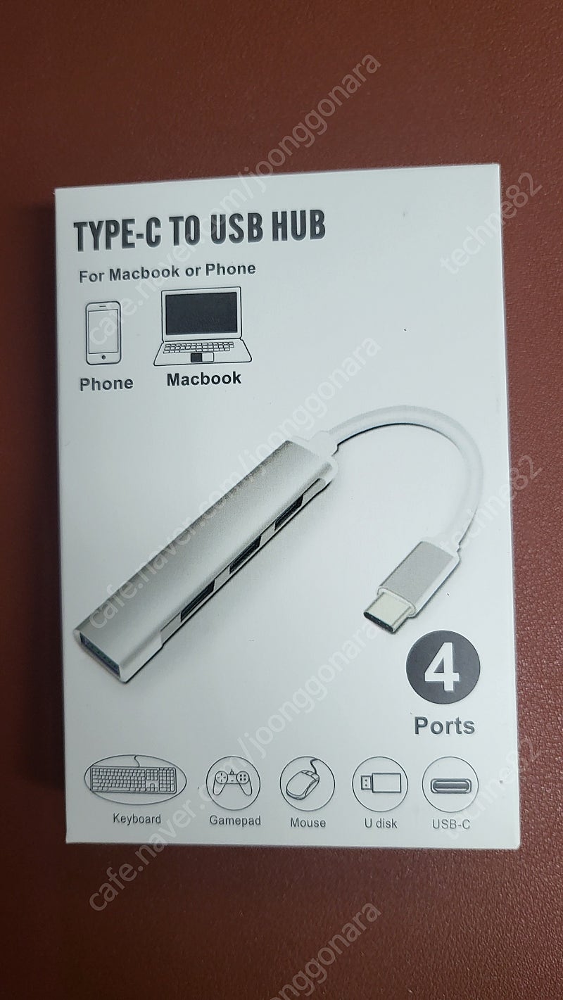 USB 4 in 1 멀티허브 무전원 새 상품