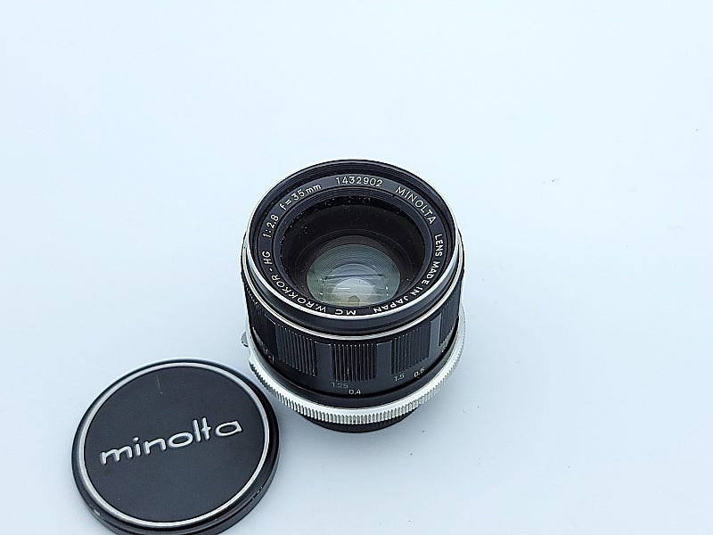 미놀타 수동 MF 35mm F2.8 MC W.Rokkor-HG 수동렌즈 단렌즈 광각렌즈 X28-04