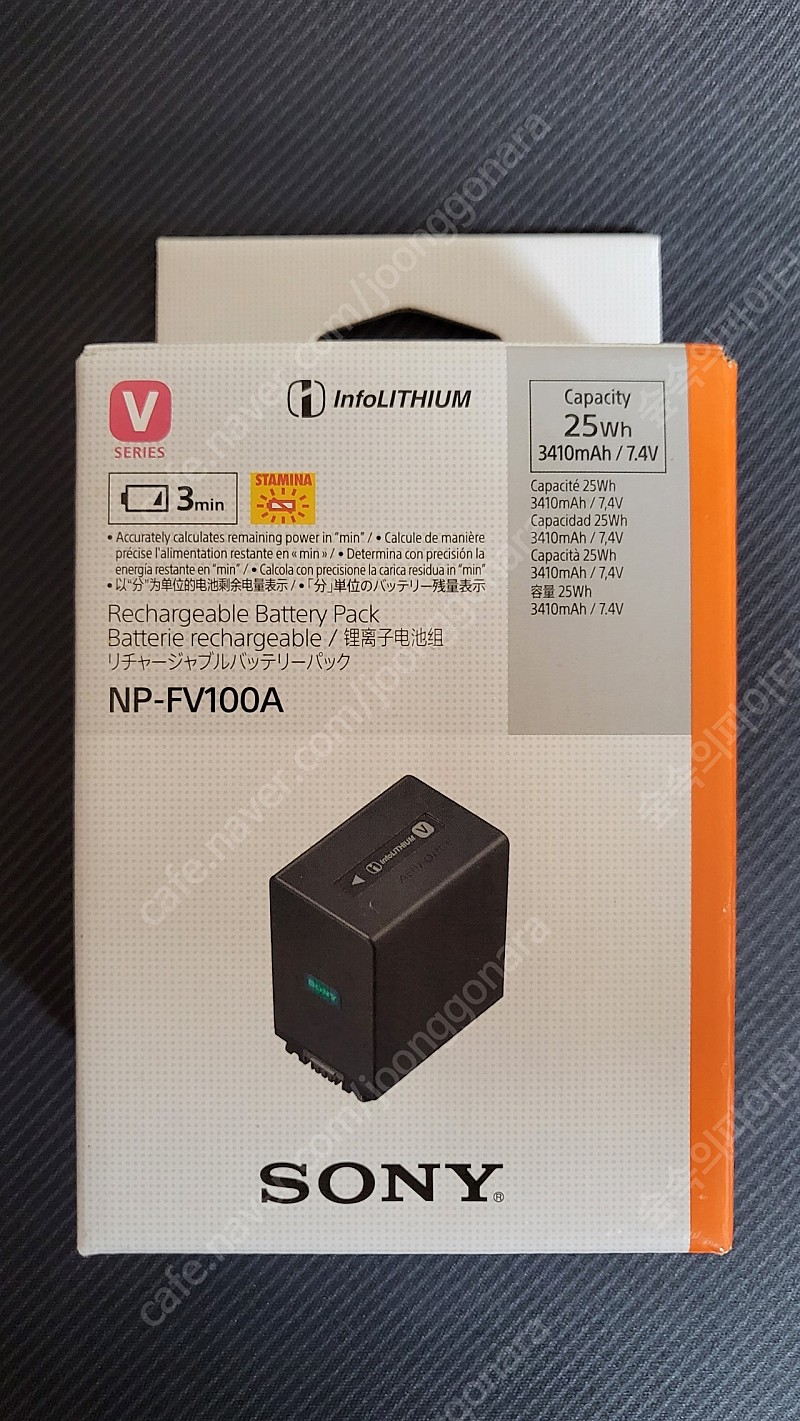 소니NP-FV100A 배터리