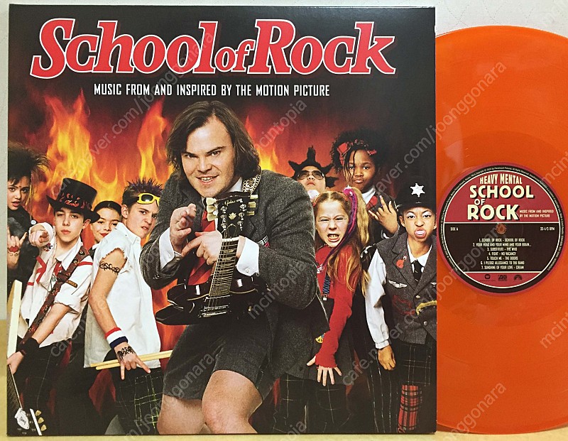 LP ; OST - school of rock 스쿨 오브 락 영화 사운드트랙 엘피 음반 컬러 비닐