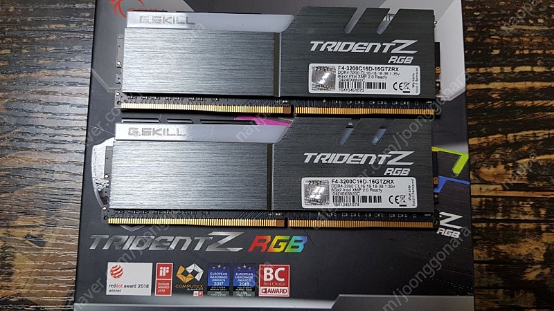 G SKILL TRIDENT Z RGB 8G×2개--1