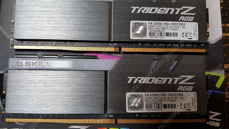 G SKILL TRIDENT Z RGB 8G×2개--2