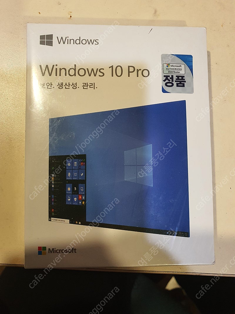 마이크로소프트 윈도우10 프로 미개봉 박스패키지 팝니다.