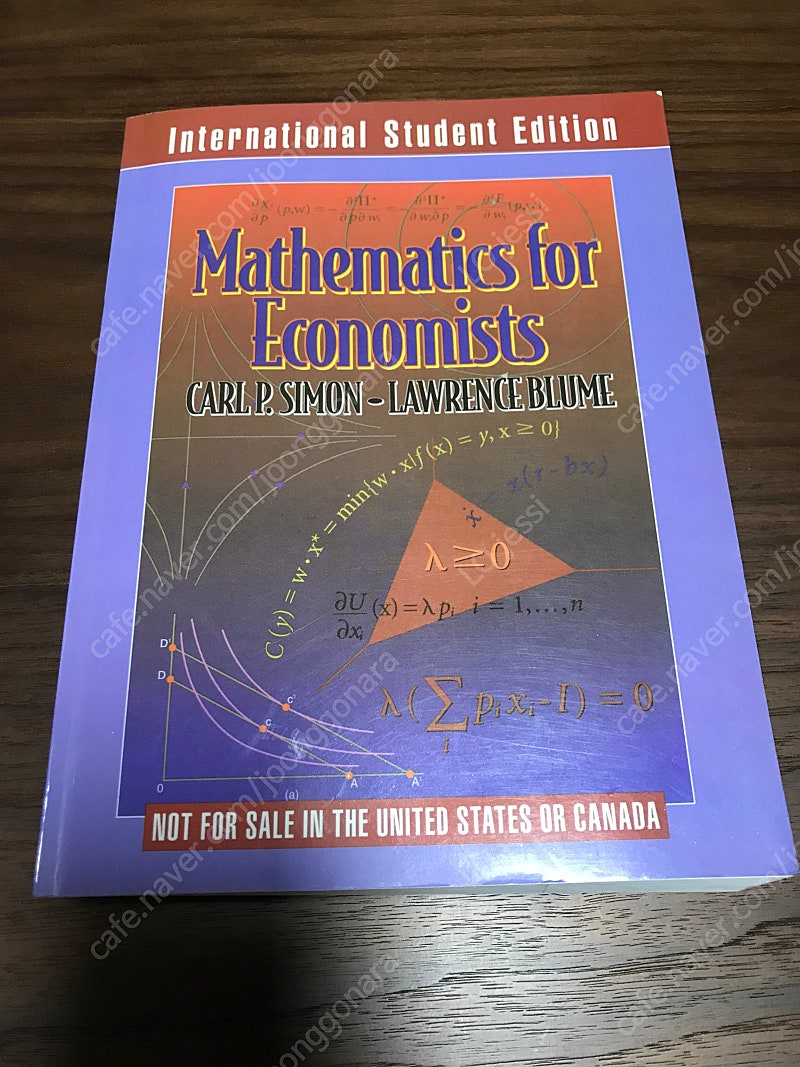 Mathematics for Economists 28000원