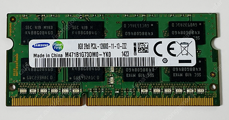 노트북용 메모리 8GB PC3L-12800S 삼성전자 택포 2.5만