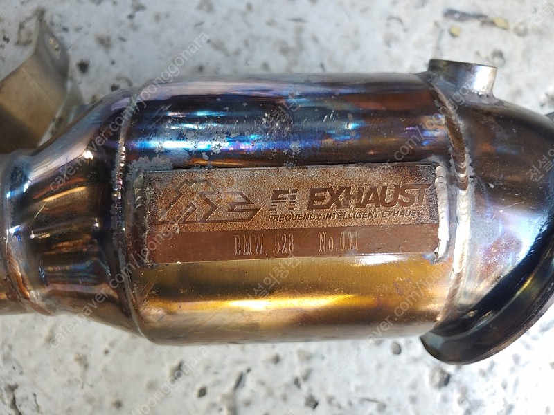 다운파이프 f1 exhaust사 bmw f10 528i 4기통전용 다운파이프 팝니다