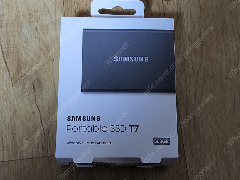 삼성 외장SSD T7 500GB (MU-PC500T) 실버 미개봉/미사용품 택포 75,000원에 팝니다.