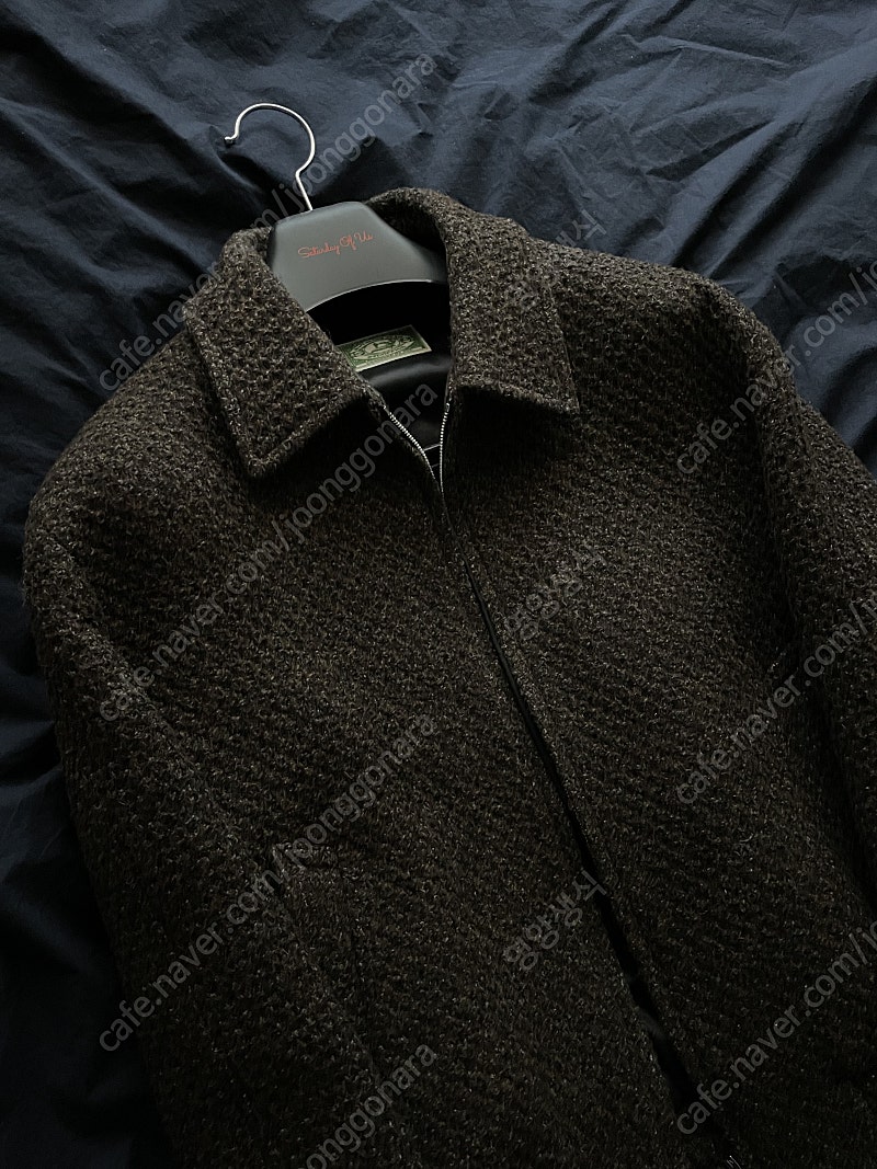 STU office / Knit Patch Banding Jacket Brown / M