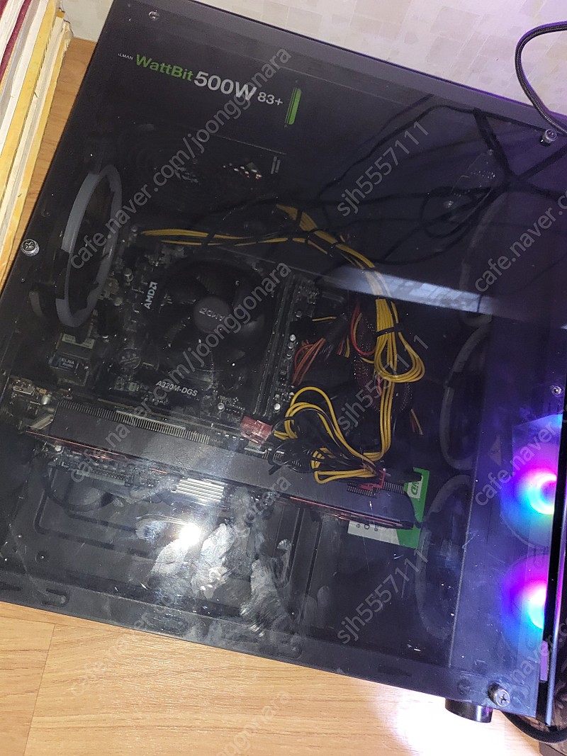 게이밍 컴퓨터 데스크탑 본체 급처 최저가 돈급해서 급처 라이젠2600 램 16 ssd 240 gtx1070ti