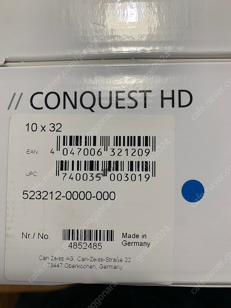ZEISS CONQUEST HD 10X32 팝니다.