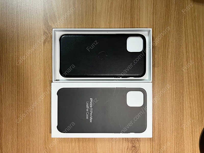 아이폰11 프로맥스 정품 가죽케이스(블랙)