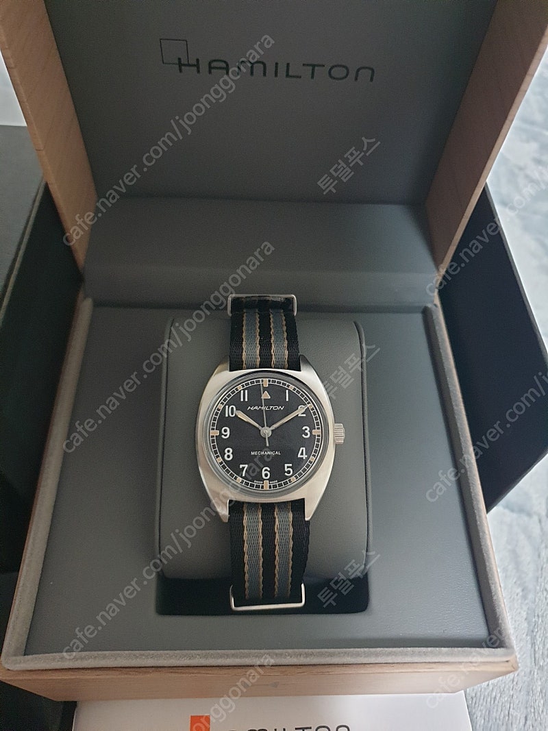 [초민트급] 해밀턴 W10 + 페노메 나토 스트랩--2