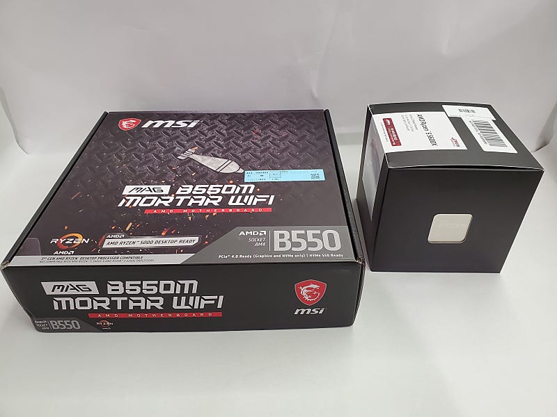 [메인보드, cpu] AMD 라이젠 5600x, MSI b550m mortar wifi