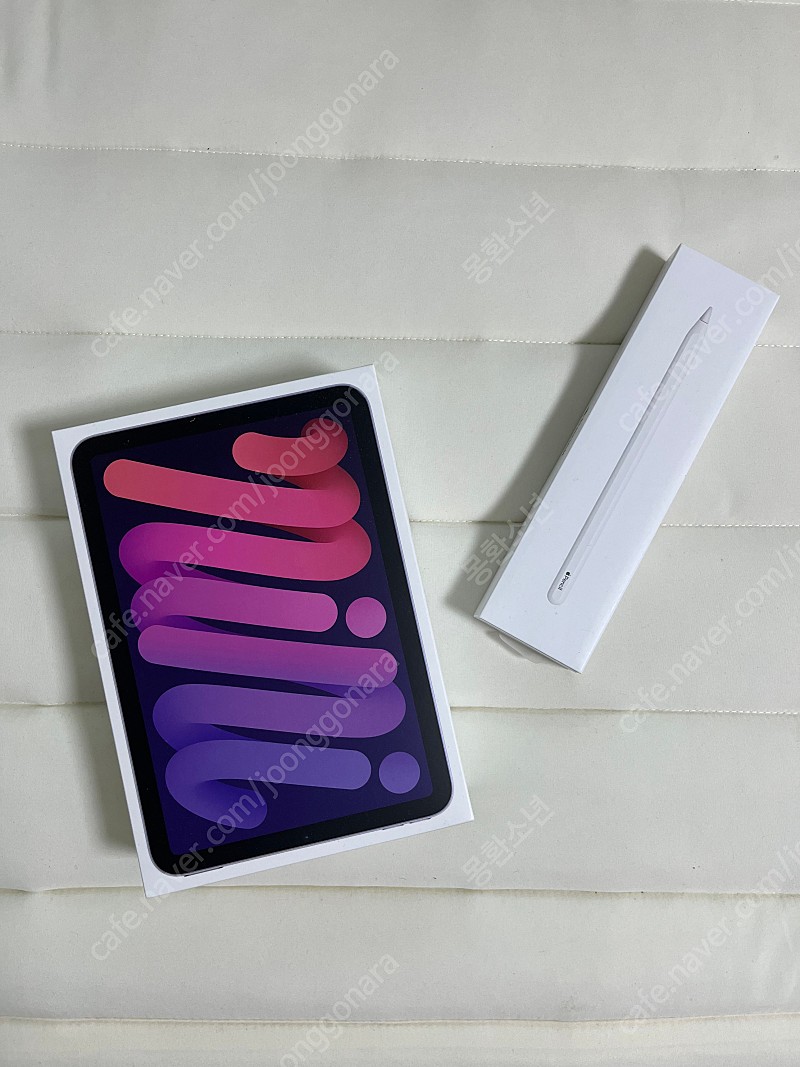 [풀박스] 애플 아이패드 미니 6세대 64GB 셀룰러 퍼플(애플케어 포함) & 애플펜슬 2세대