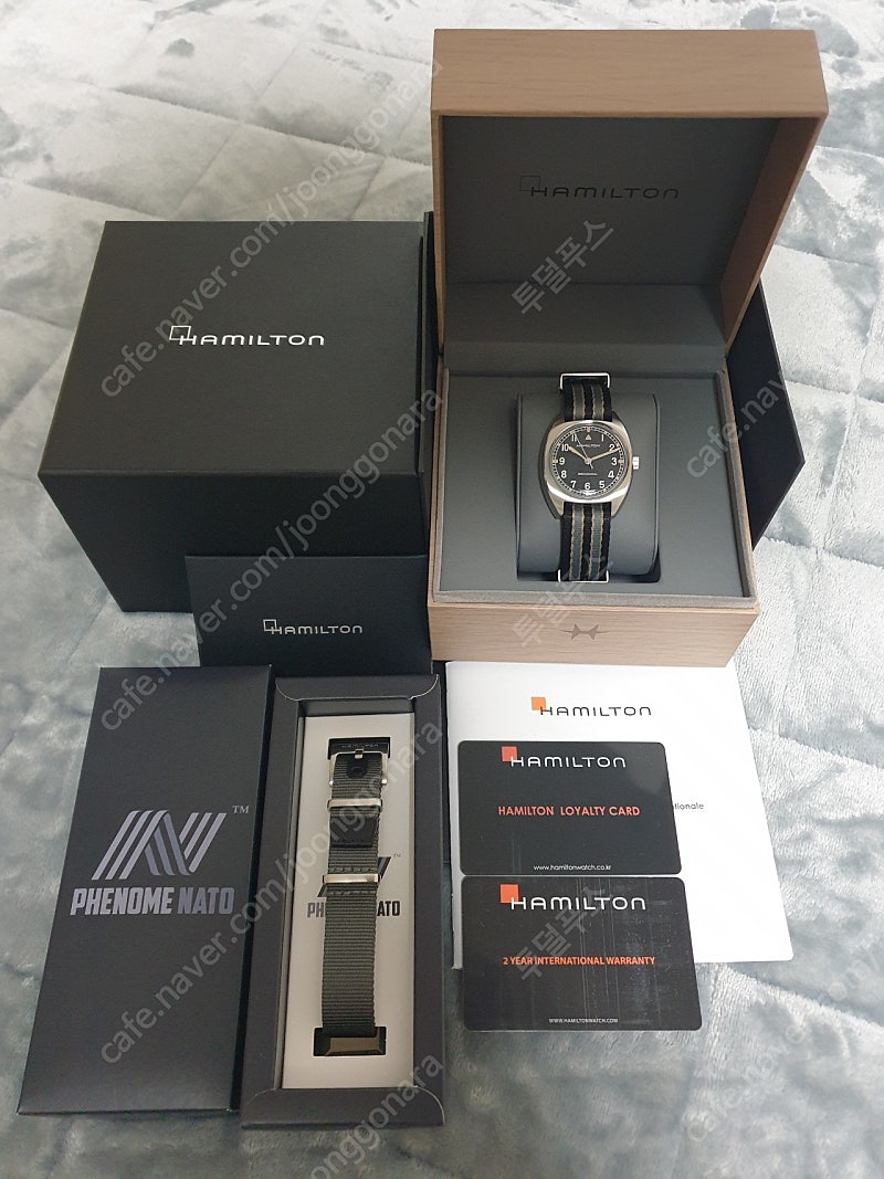 [초민트급] 해밀턴 W10 + 페노메 나토 스트랩--1