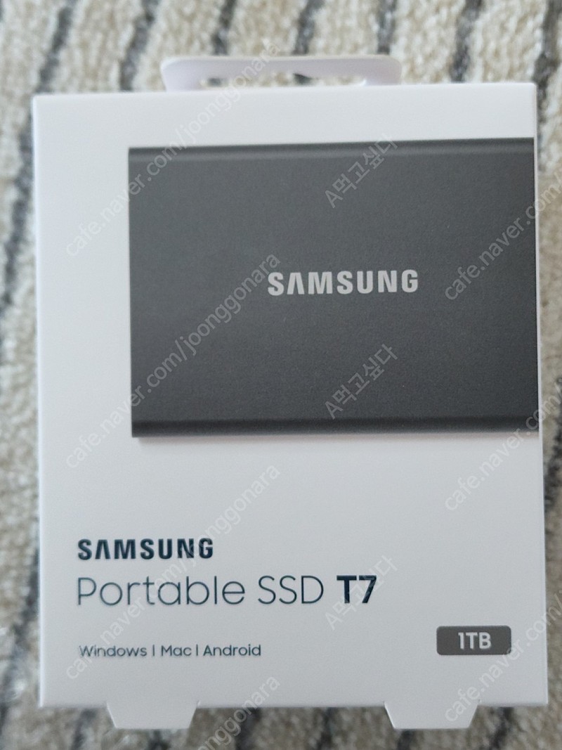 삼성 포터블 t7 외장 ssd 1tb 미개봉12.5 판매