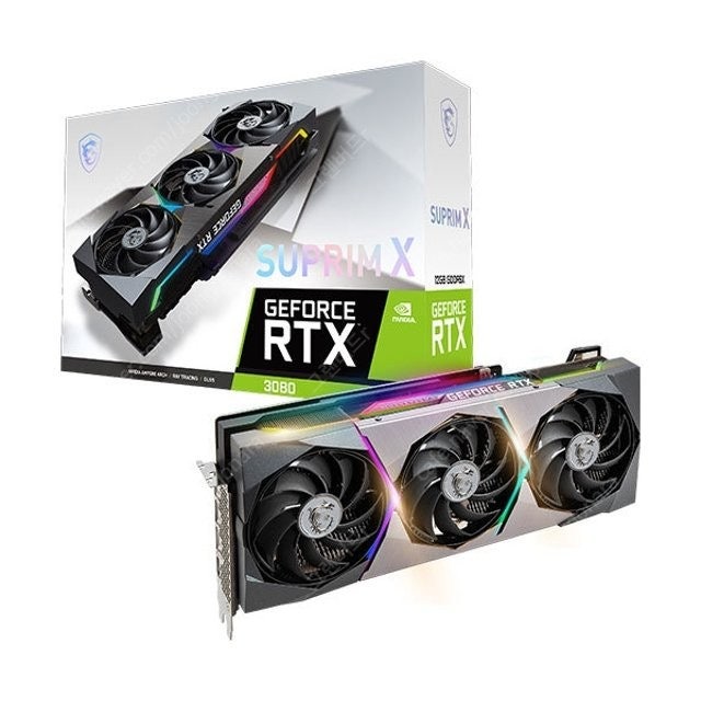 [미개봉] MSI RTX 3080 슈프림 X D6X 12GB 트라이프로져2S LHR 판매