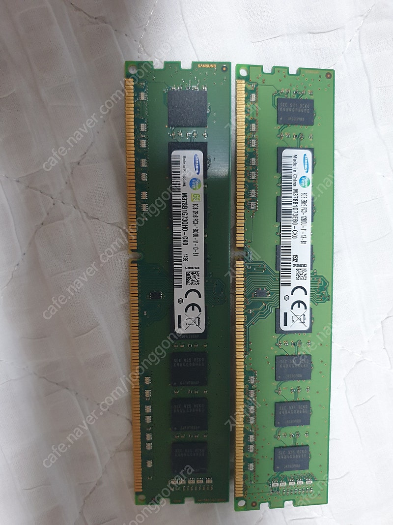 삼성 8g ddr3 12800 2장팝니다 택포