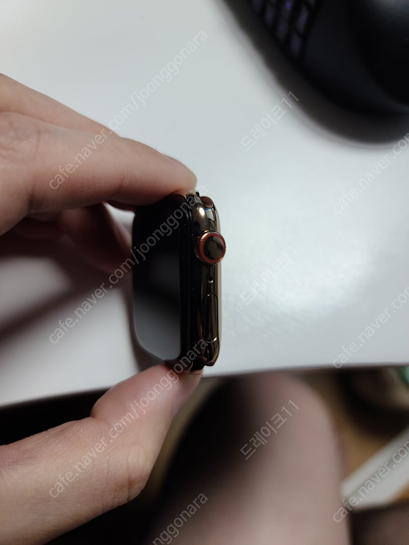 애플 워치4 골드 44mm 스테인레스 밀레니즈루프 (애...--7