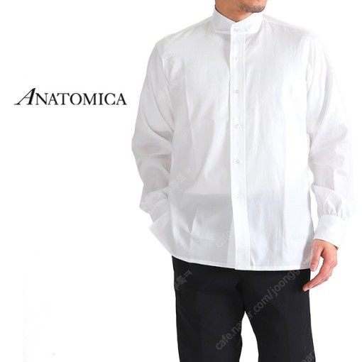 [미착용새상품]ANATOMICA 아나토미카 밴드 칼라 셔츠