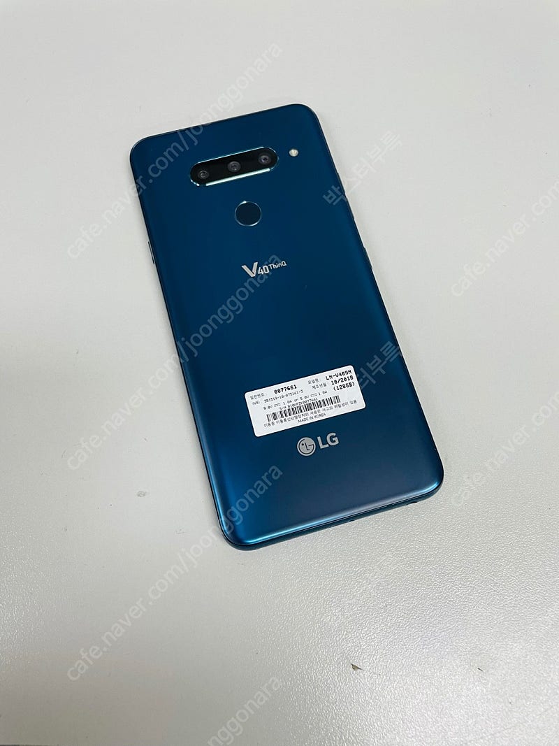 (무잔상)LG V40 128기가 블루 초미세 액정파손 6만원 판매합니다