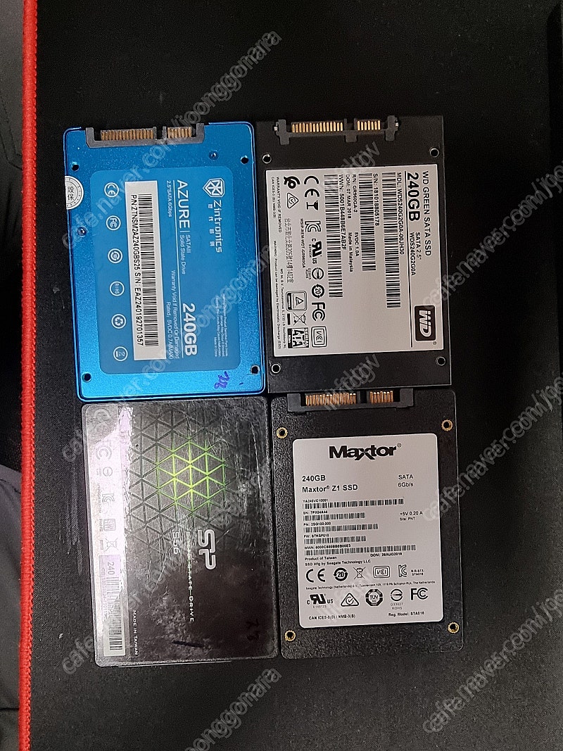 WD GREEN SSD 240GB외 다수, CRUCIAL MX200 250GB, ﻿ OSCOO 256G, kingston 256GB, KingFast 360GB 팝니다