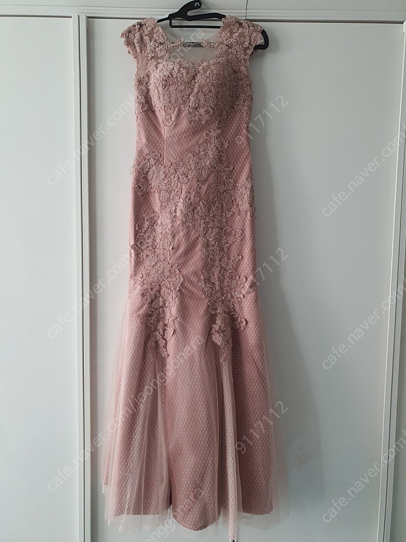 44-55 사이즈 핑크 롱 드레스 판매