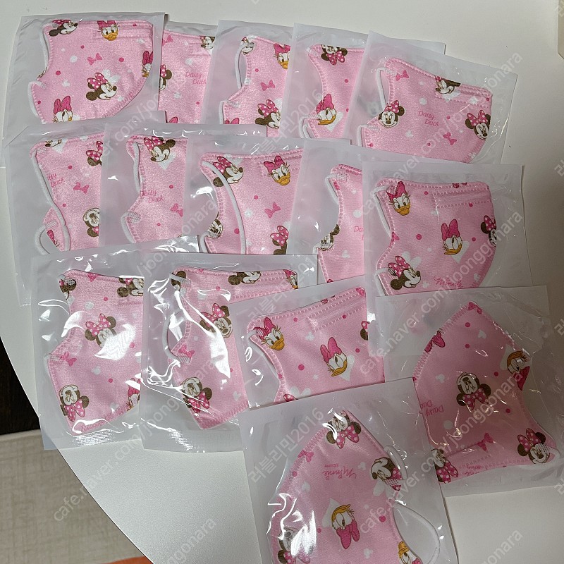 미니마우스 연핑크 마스크 15매 새상품 만원