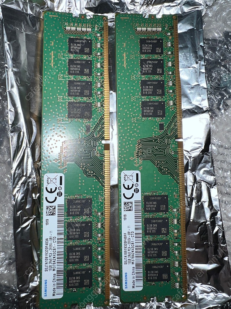 삼성 램 16GB 2개 일괄 DDR4-2666 PC4-21300